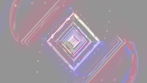 Dynamic patterns form a captivating tunnel effect that draws the viewer in. Vivid colors shift and pulse, creating an enchanting visual journey with a hypnotic looping animation