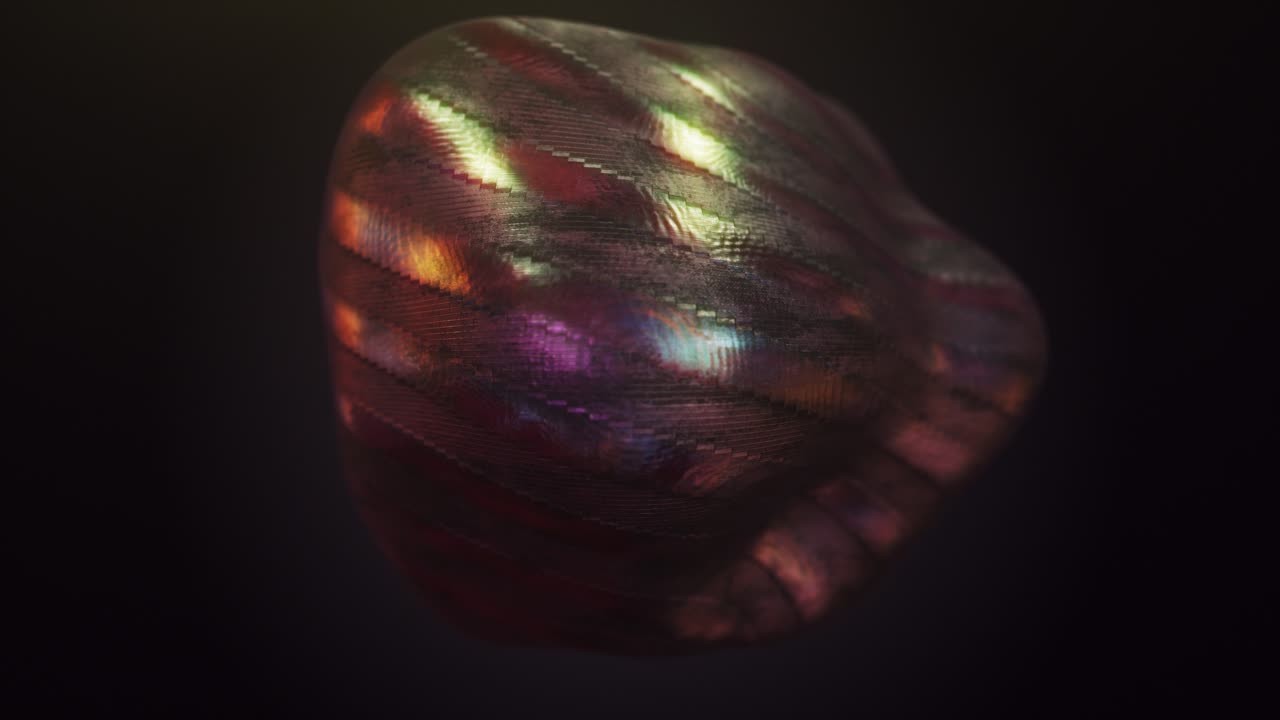 Multi Color Metallic 3D Sphere Morphing, Changing Shapes, Blob, Seamless Loop, Close Up, Slow Motion