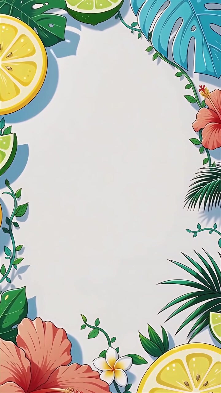 Tropical Summer Background Animation 4K