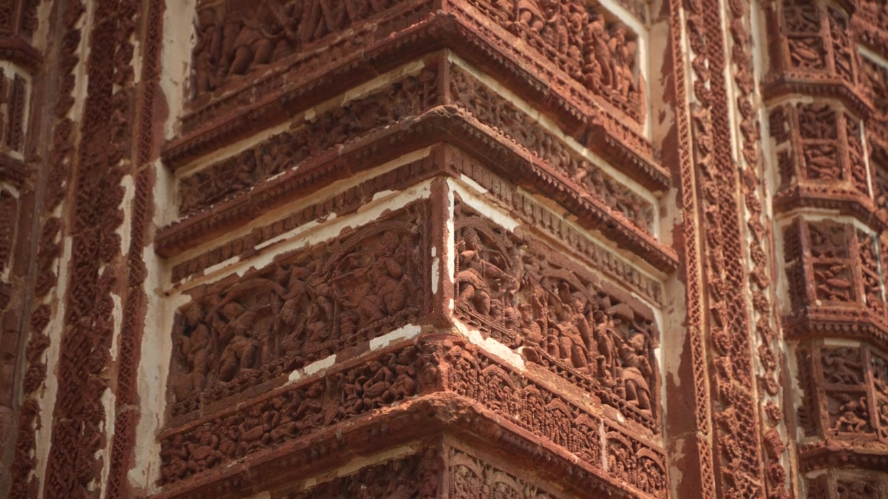 Joe Bangla-templet i Bishnupur står som et bemærkelsesværdigt arkitektonisk mesterværk.