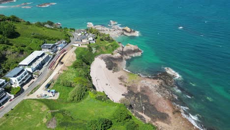 Pequeña-Playa-Gorey-Jersey-Drone,aéreo