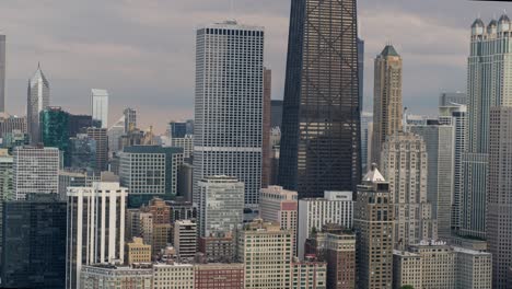 chicago aerial cityscape
