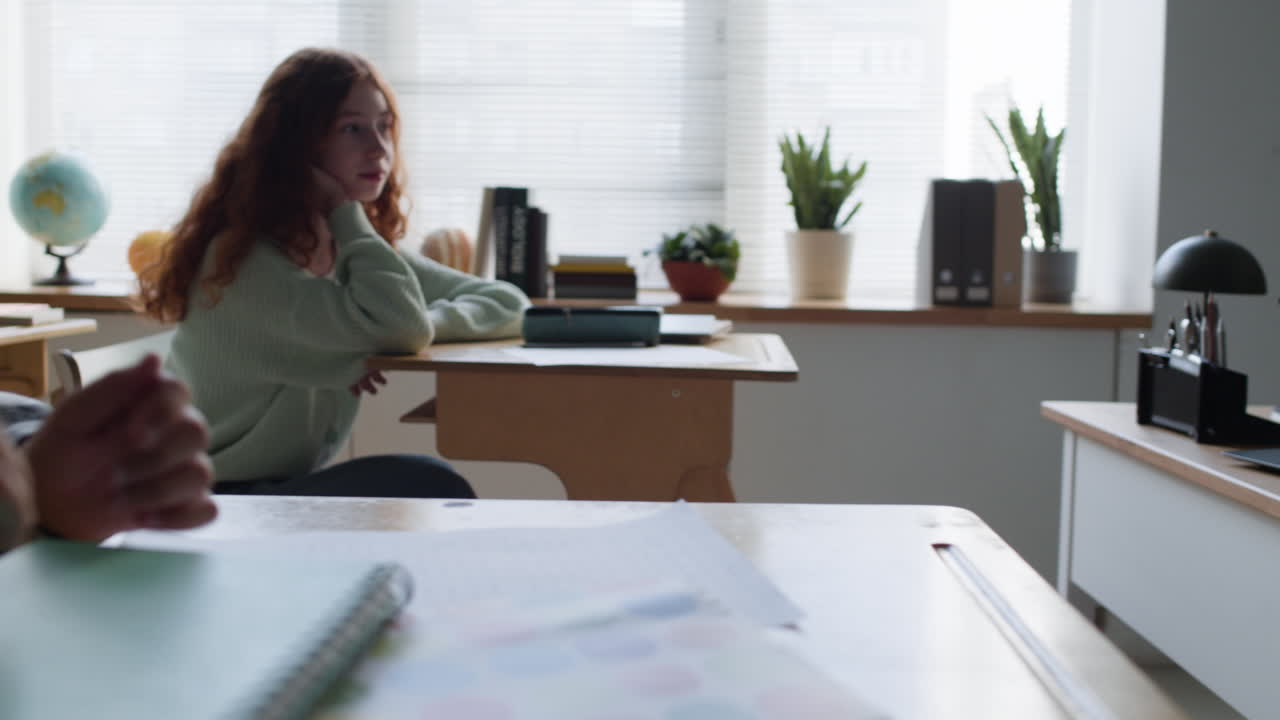 교실에 있는 학생들