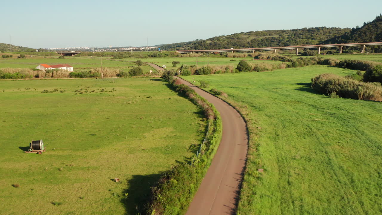 Aerial: Agriculture in the Algarve, Portugal