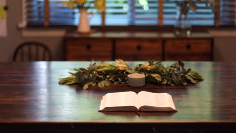 bible on table