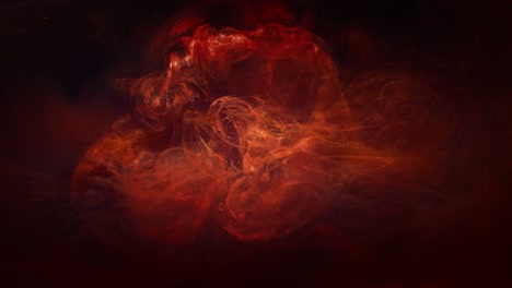 fondo ardiente efecto de movimiento de la nube de neblina roja