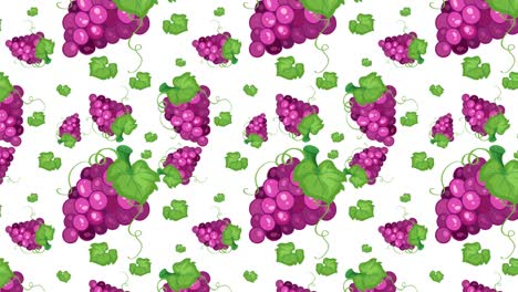 grapes transitioning over different colored backgrounds