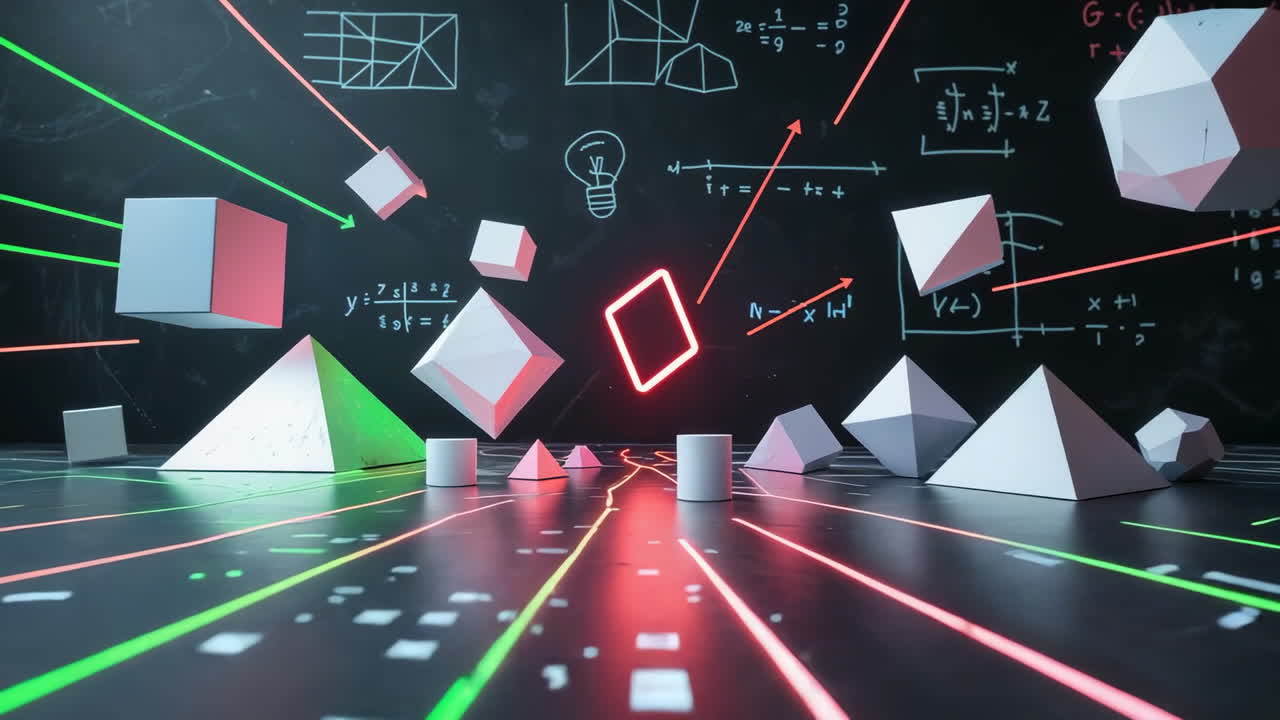 Abstract Representation of Mathematical and Scientific Concepts with Geometric Shapes