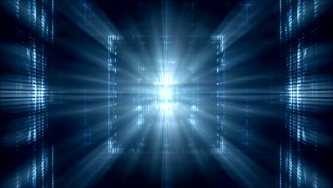 animación de fondo de luces azules