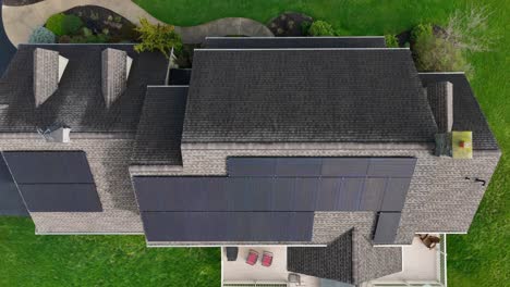 solar panels on shingle rooftop