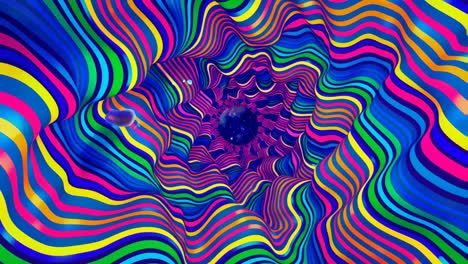 colorful psychedelic tunnel