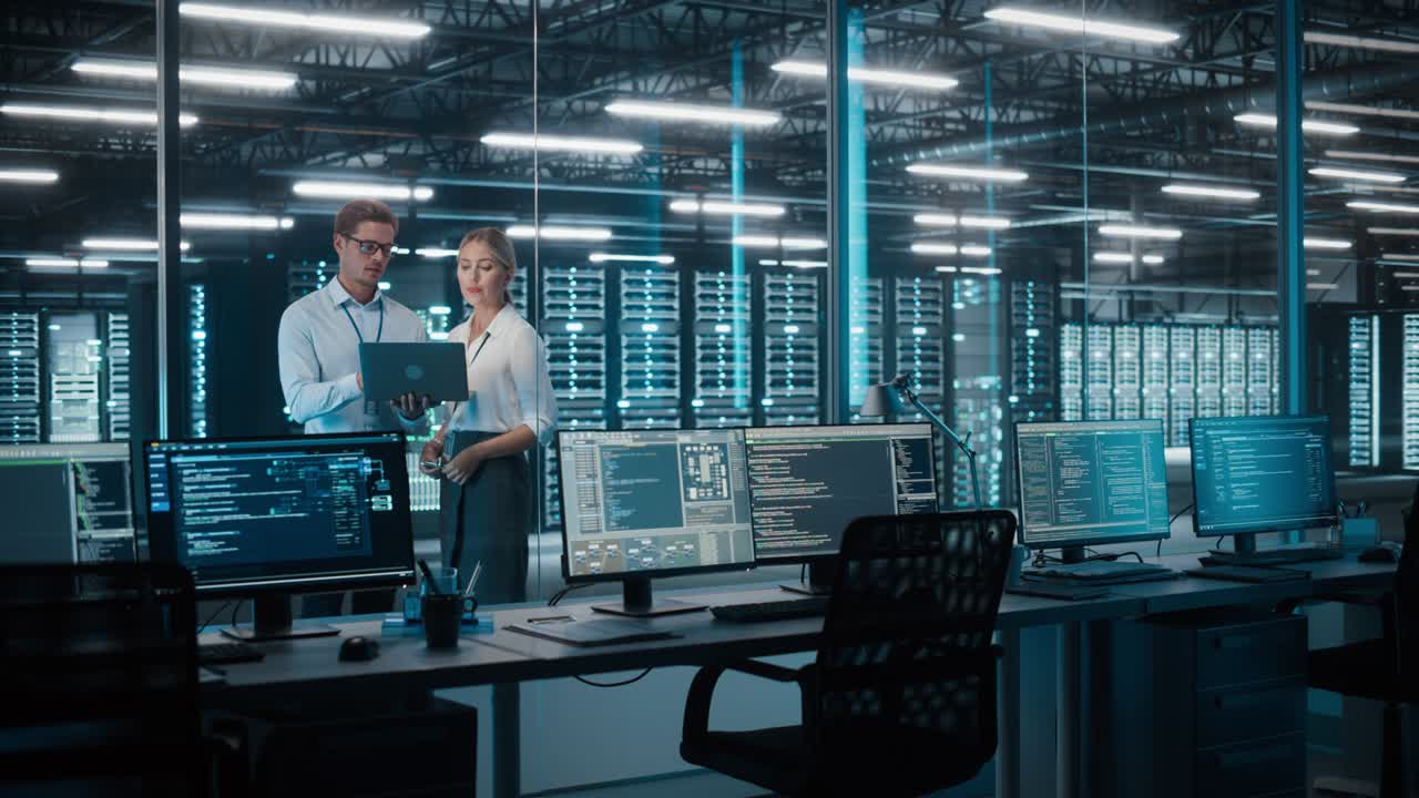 Information Technology Specialist and Data Center Administrator Working on Personal Computer, Monitoring Web Services, Cloud Computing, Analytics Facility, Performing Maintenance and Cyber Security