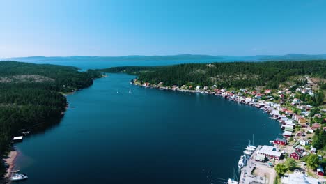 ulvon, summer day, drone push-in