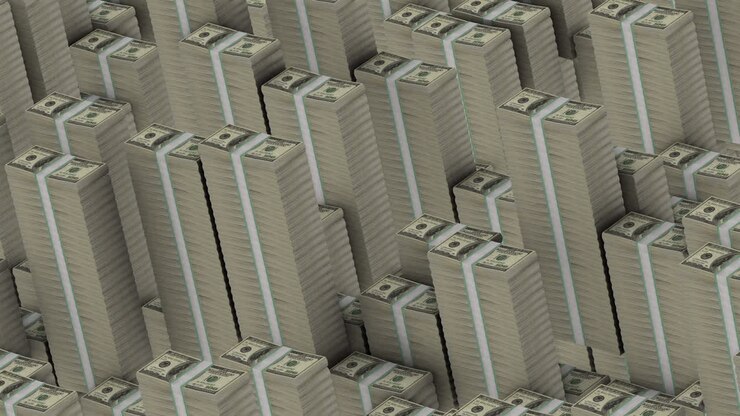Stacks of US Hundred Dollar Bills