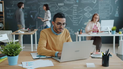 business people working in an office