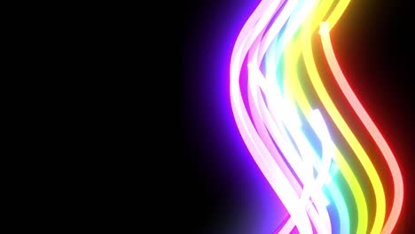 orgullo de fondo de líneas de arco iris que se elevan en negro