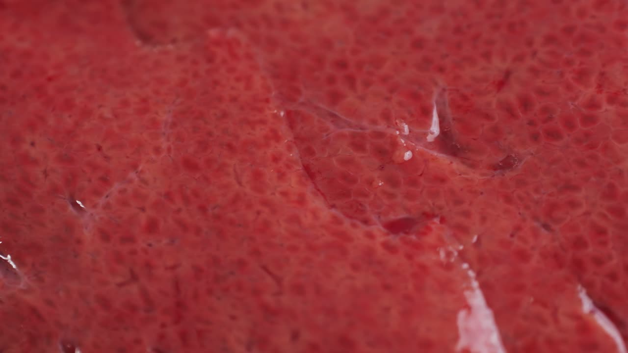 Close-up of Raw Liver