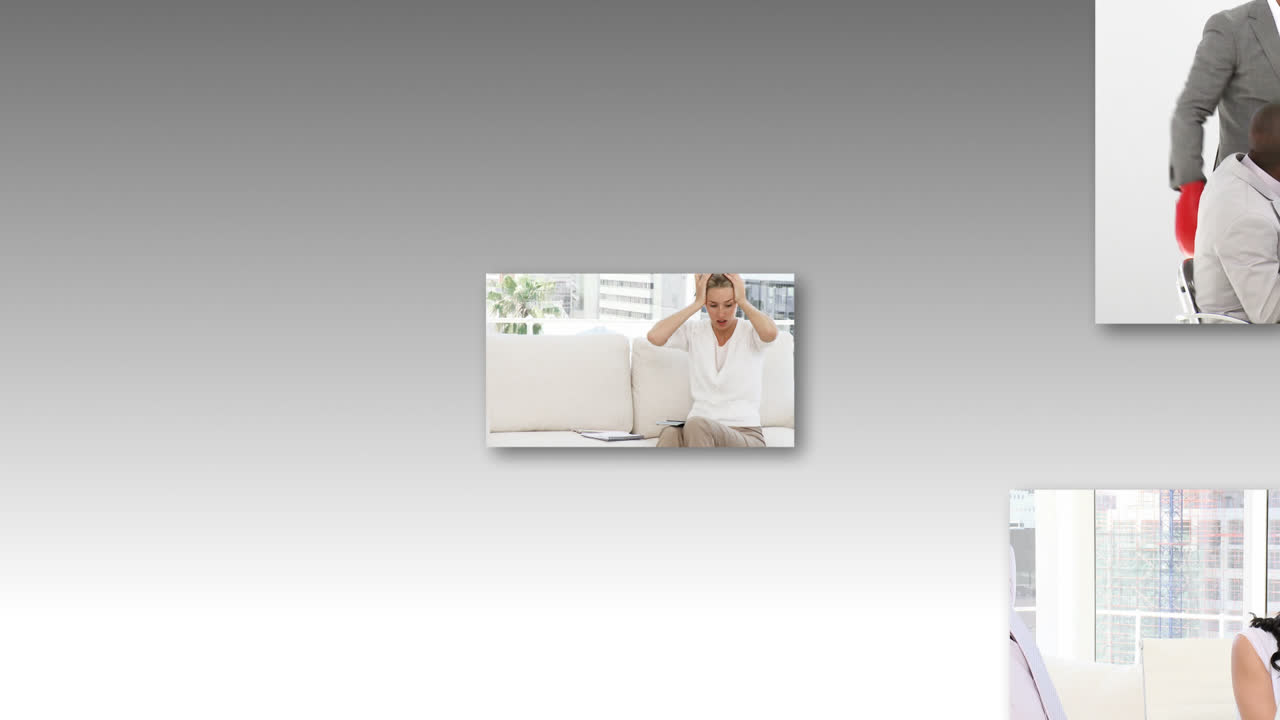 бизнесмены испытывают стресс в офисе.