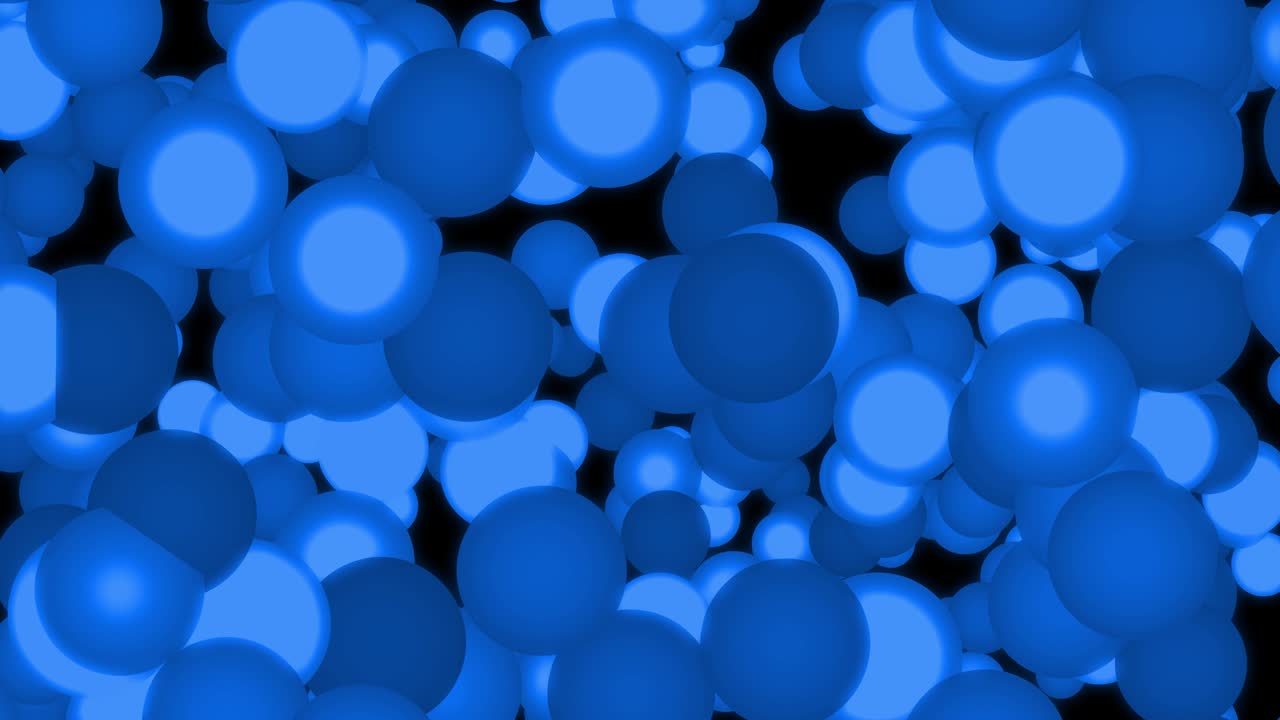 큰 크기의 점 공이 움직이는 애니메이션 모션 그래픽