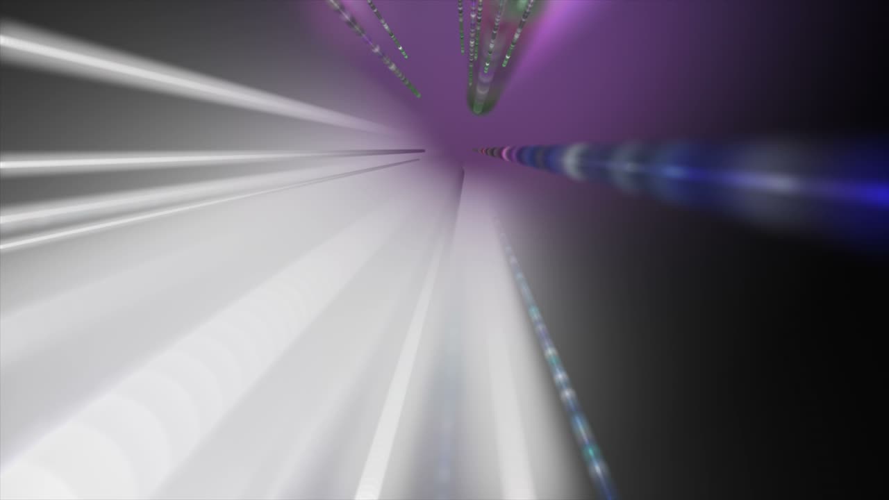 animación futurista con objeto de franja brillante en cámara lenta, 4096x2304 bucle 4k