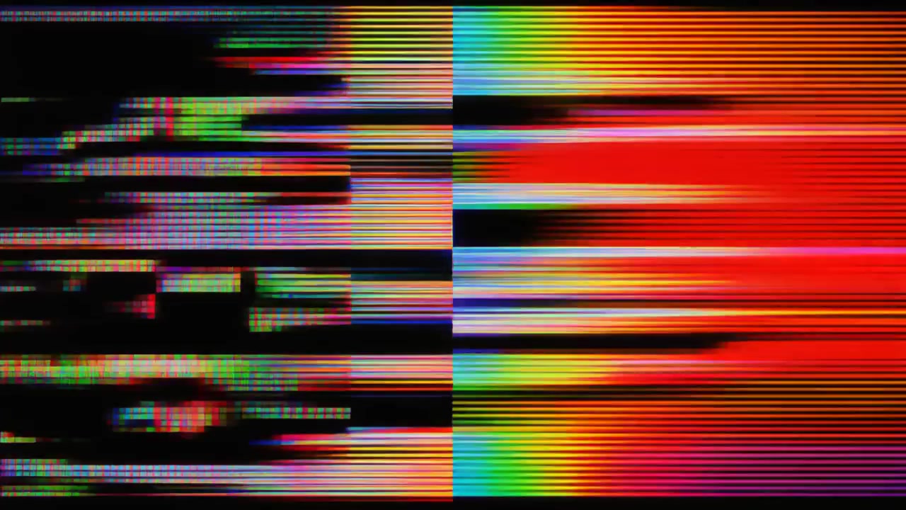 Digital Glitch and Signal Interference Effect