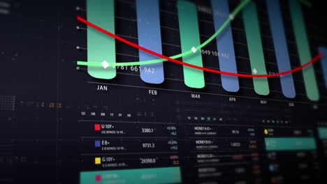 dynamic data visuals for business info graphics, animated charts, and data-driven insights for a business meeting mock-up. explore the world of trading, stock exchanges, and crypto