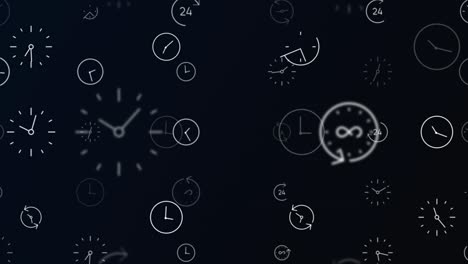 clock time lapse and moving fast animation