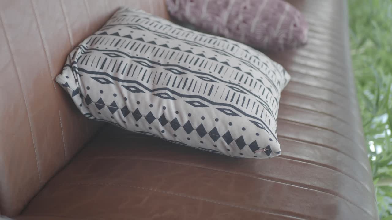 Close-up of Pillows on a Couch