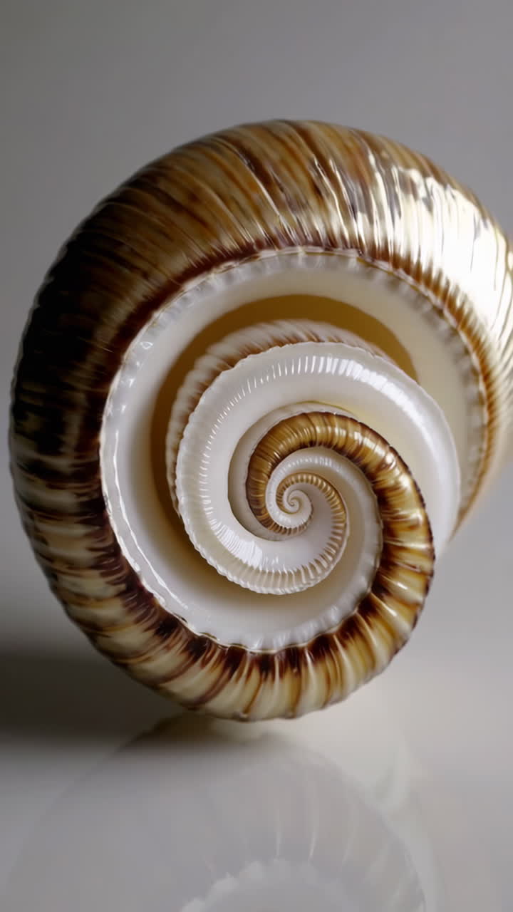 Close-up of a beautiful seashell