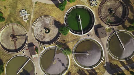 planta de tratamiento de agua desde arriba