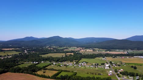 vista panorámica de las montañas blue ridge desde el valle de shenandoah