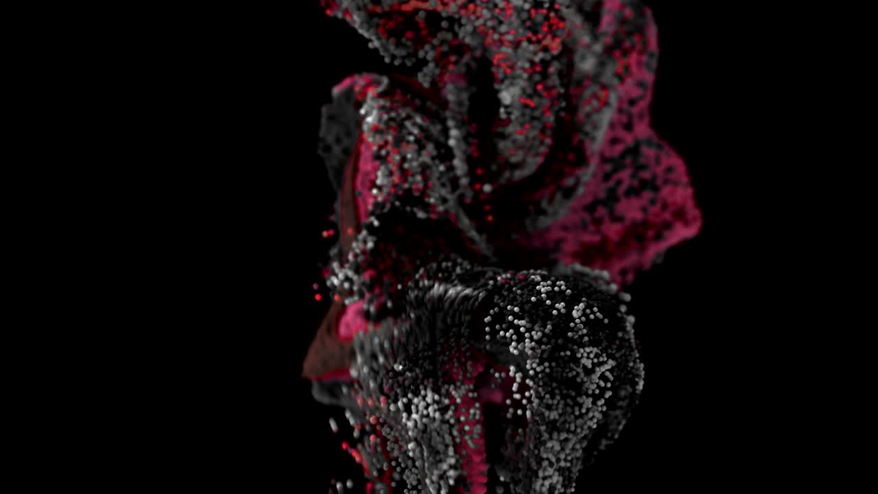 Fluid simulation with alpha matte.