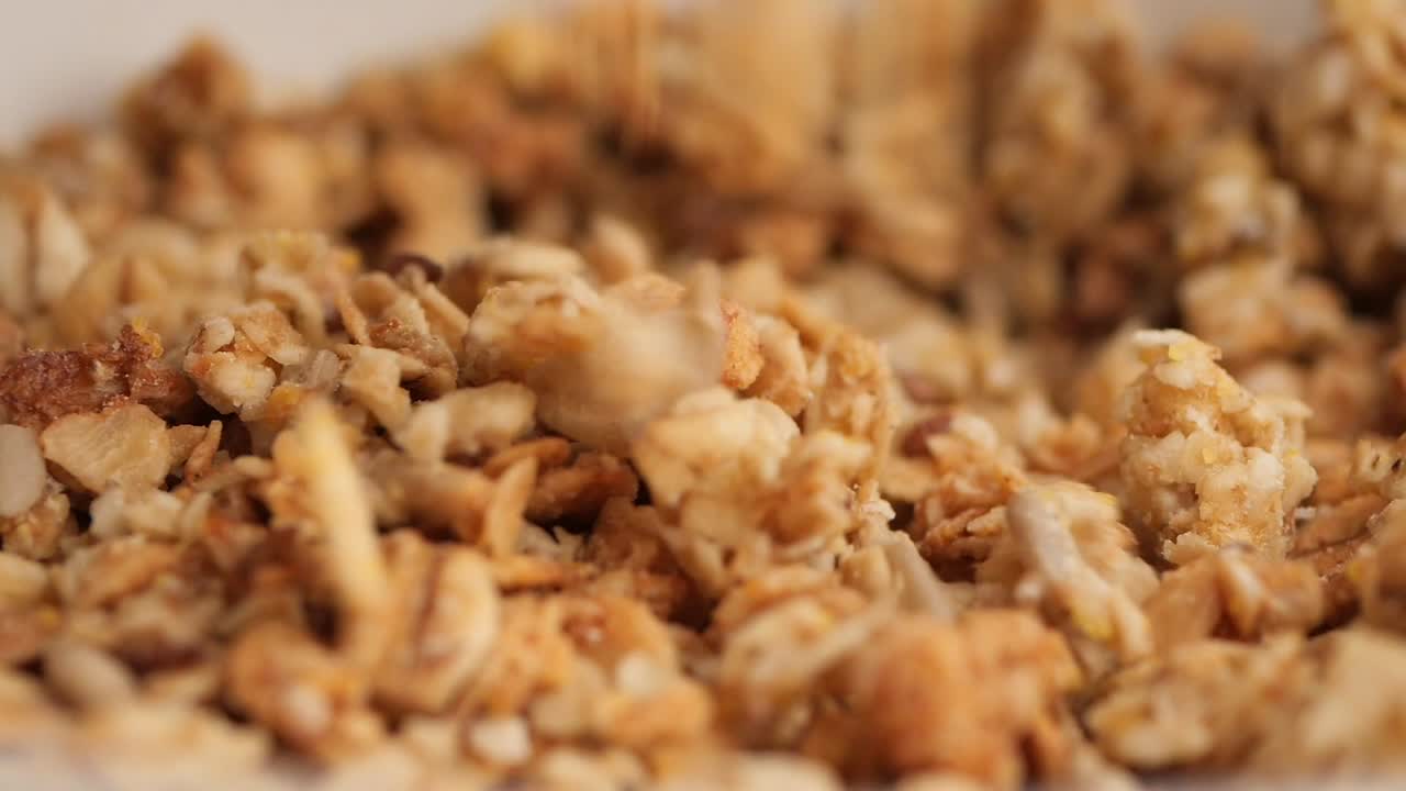 Close up of granola