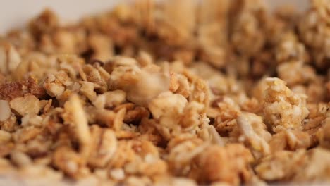 close up of granola