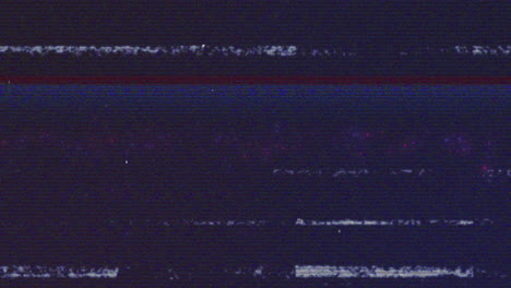 distorted glitch animation over dark background with horizontal lines