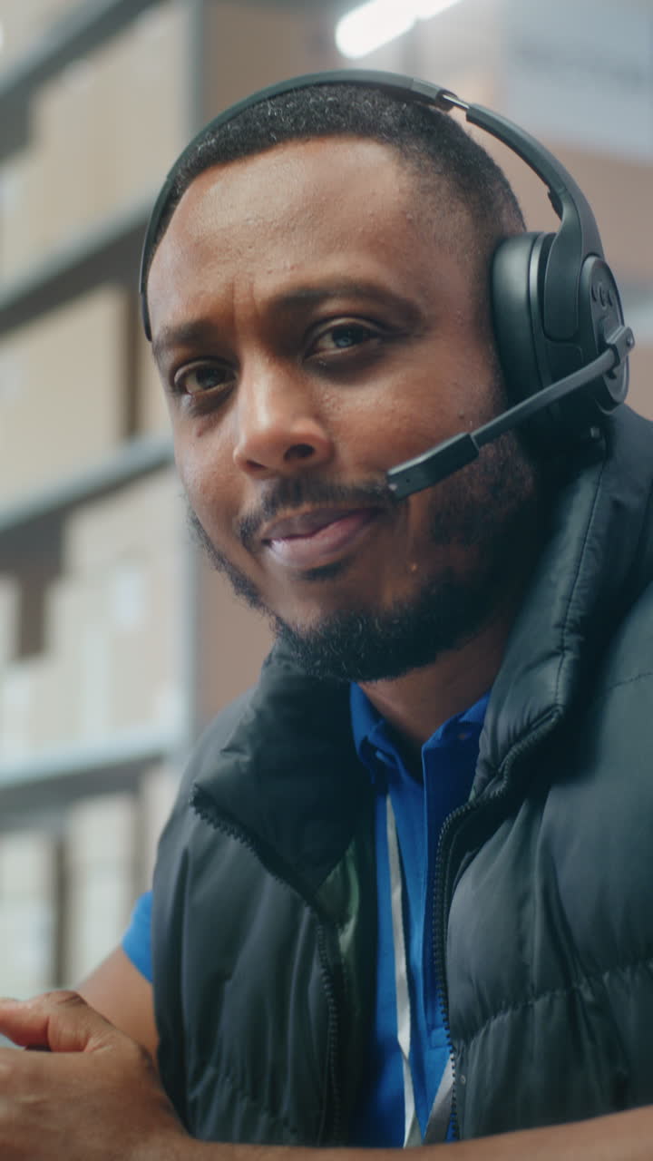 Customer service representative at work