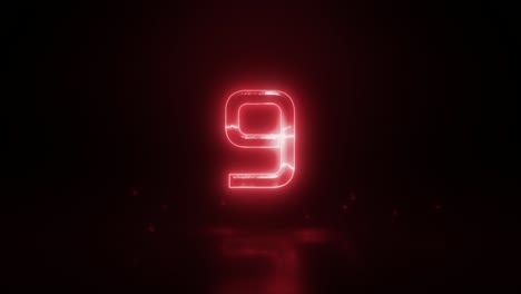 10 segundos de cuenta atrás relámpago rojo reloj temporizador 4k zoom chispas brillantes partículas de impacto tendencia hermosa moderna 3d realista oscuro minimalista línea de tiempo celebración digital top 10 elegante
