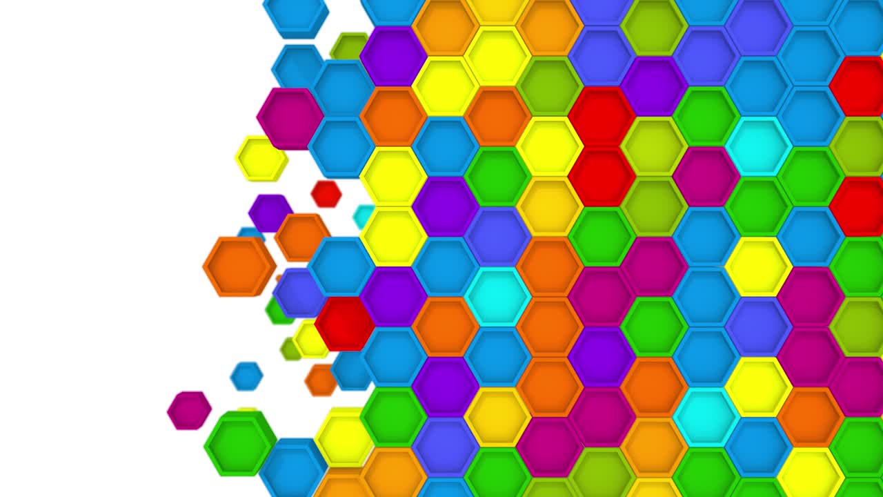 transiciones de bucle geométrico hexagonal