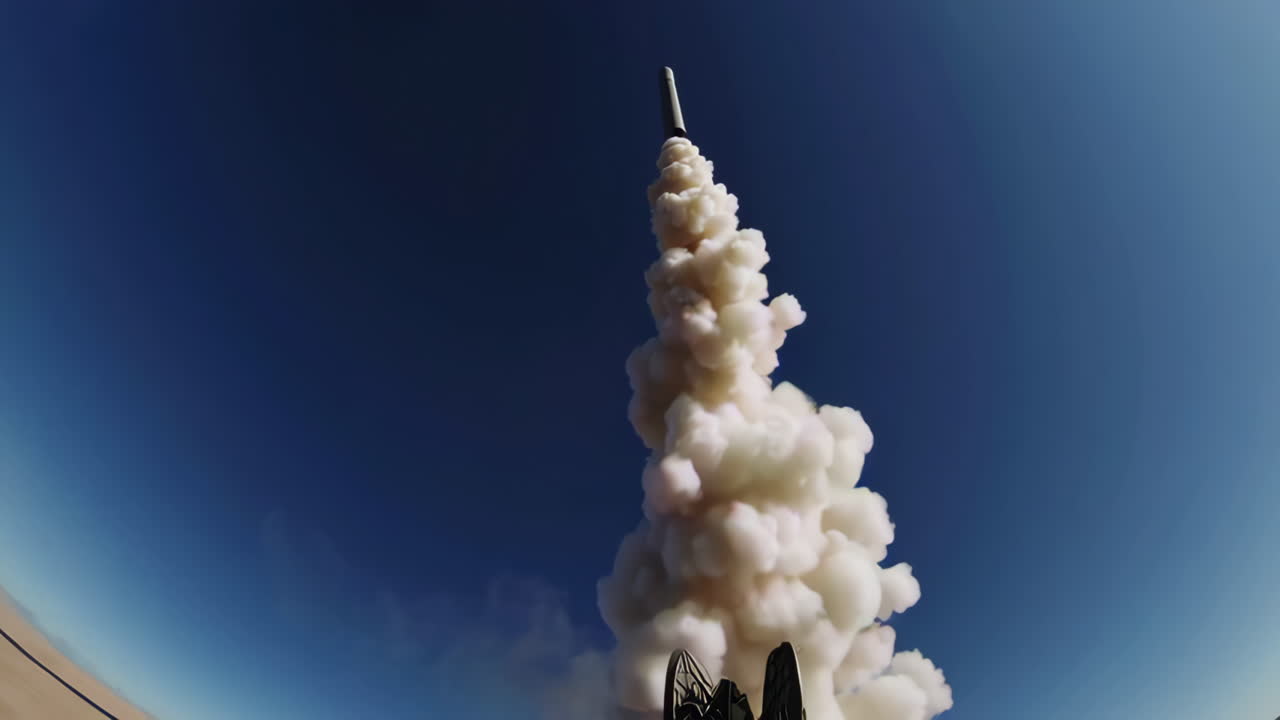 Missile Launch in Desert