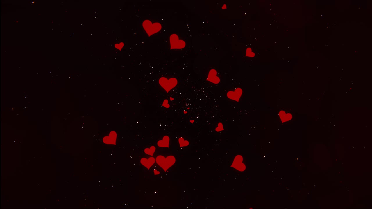 4k shiny glitter hearts glowing particles glowing particles festive of bokeh sparkles valentines day