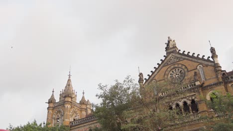 traditional architecture near csmt railway station in mumbai india