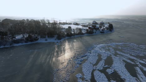 An-early-and-sunny-winter-morning-at-the-Vente-Cape-bird-ringing-station-on-the-coast-of-Curonian-Lagoon