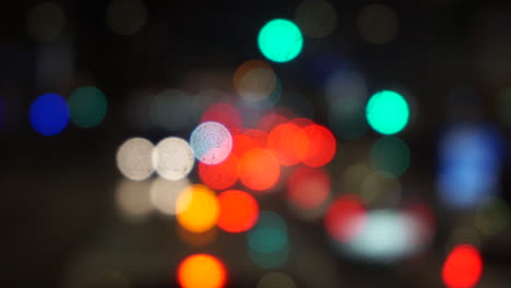 bokeh of traffic lights