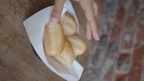 bread rolls on a table