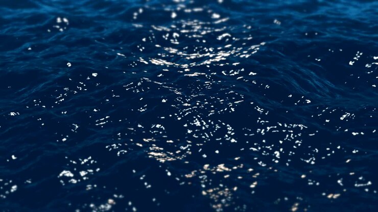 Onde dell'oceano blu scuro.