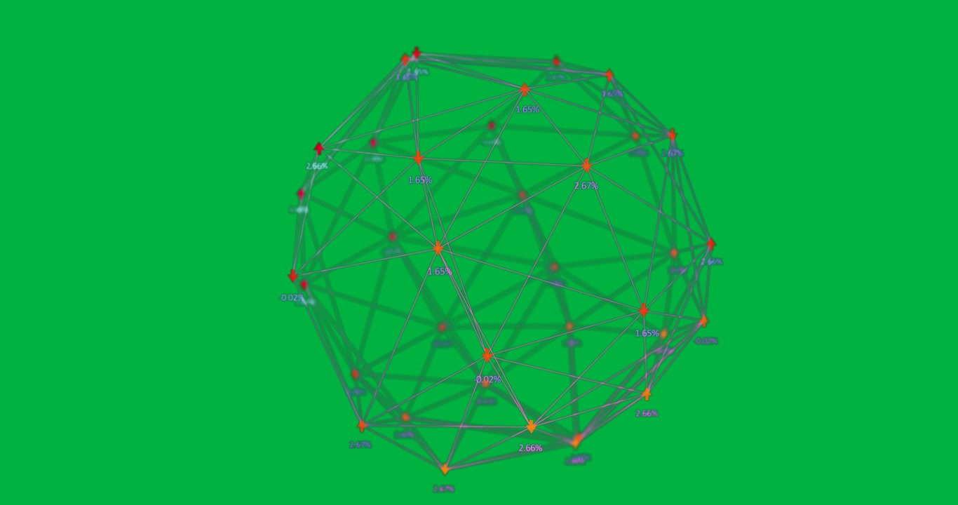 Animation of digital interface and globe of network connections with icons on black background