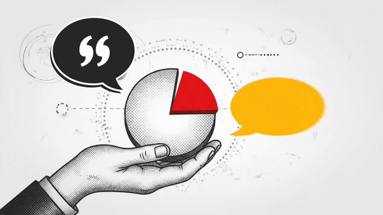 Business Strategy Concept of Gaining Market Share with Pie Chart
