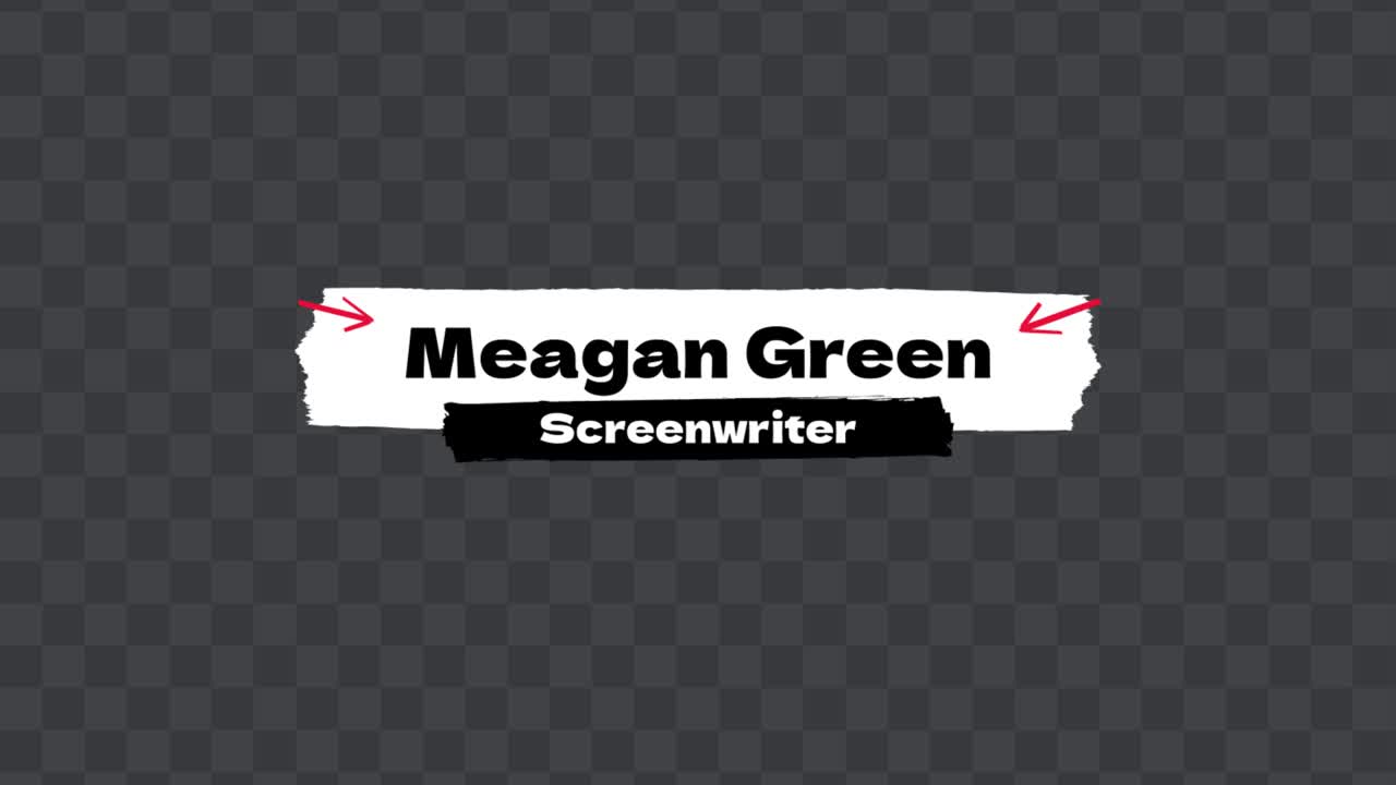 Animated Lower Third Graphic with Name and Profession
