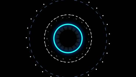 animación futurista de hud