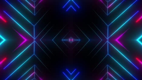 neon geometric light show
